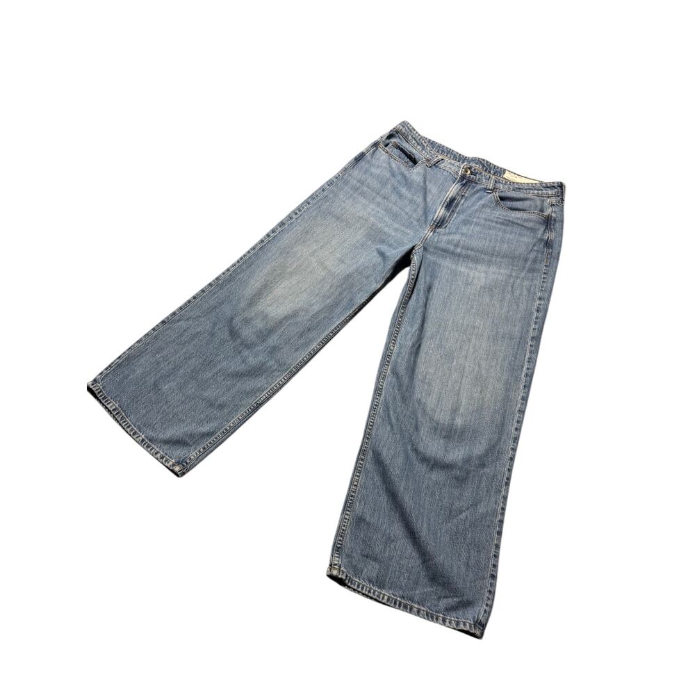 Rag & Bone Lori Mid-Rise Crop Wide Leg Jeans Womens 31 Blue Medium Wash 5-Pocket - Picture 4 of 16